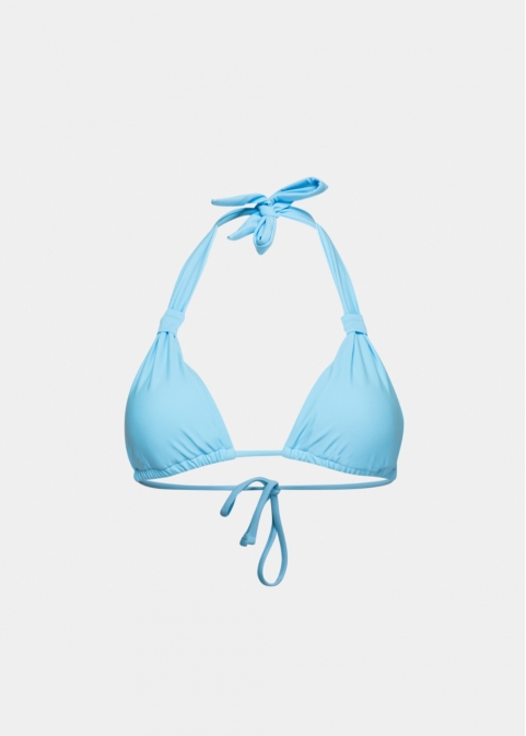 Azores Bikini Top - Light Blue Dacron
