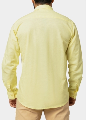 Linen - Cotton Yellow Shirt 