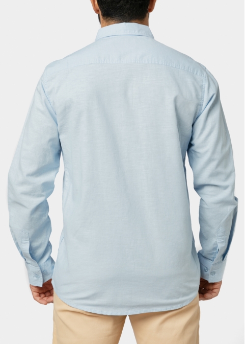 Linen - Cotton Light Blue Shirt 