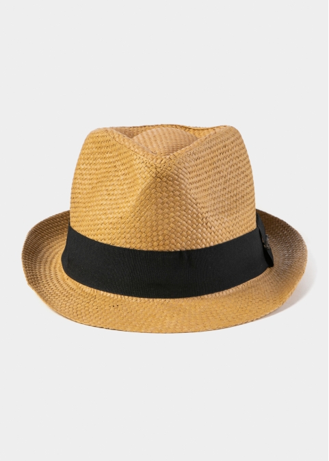 Brown Fedora Hat w/ black hatband 2