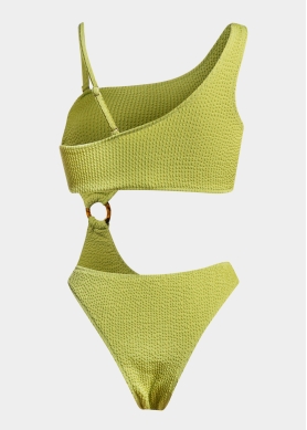 Amalfi One Piece - Lime Crinkle