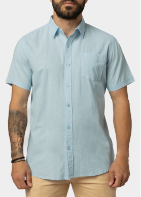 Light Blue Classic Shirt w/ Short Sleeves