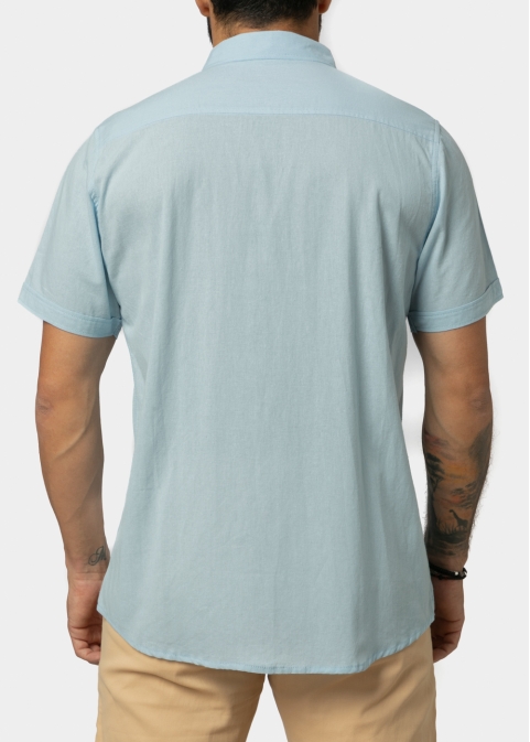 Light Blue Classic Shirt w/ Short Sleeves