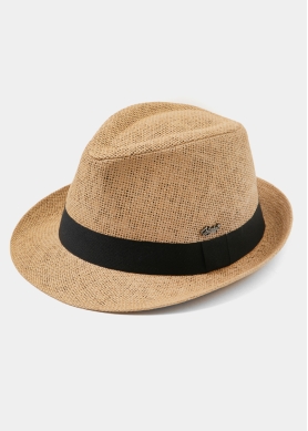 Brown Fedora Hat w/ black hatband