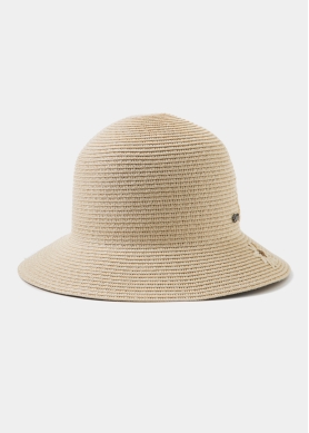 Beige Straw Hat w/ daisies