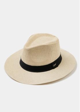 Cream Panama Style Hat