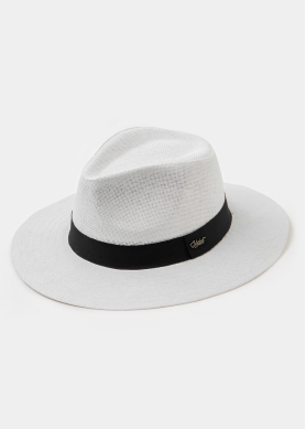 White Panama Style Hat