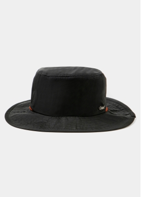 Black Active Bucket Hat w/ Orange Details