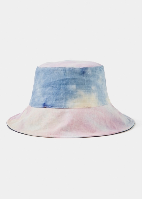 Double-Faced Bucket Hat Tie Dye & Navy Blue