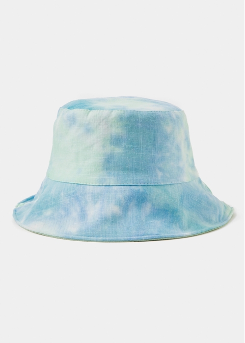 Double-Faced Bucket Hat Tie Dye & Sage Green