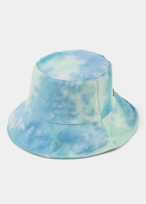 Double-Faced Bucket Hat Tie Dye & Sage Green