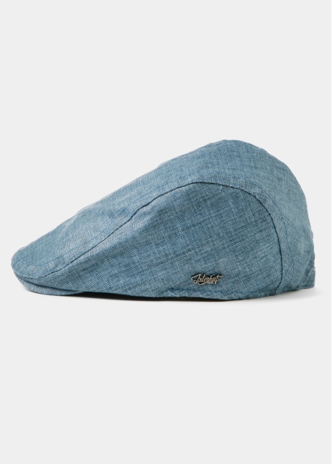 Blue Linen Men's Cap 