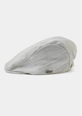 Grey Linen Men's Cap 