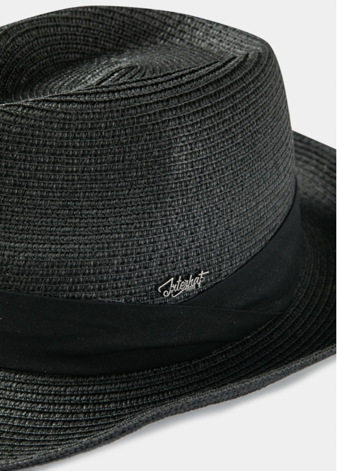Black Fedora Hat w/ Black Hatband