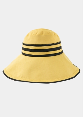 Half-Opened Cotton Hat in Mustard