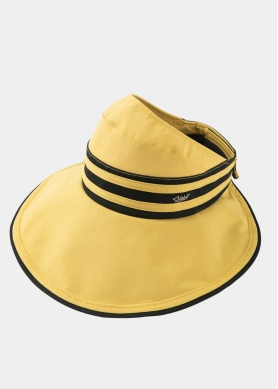 Half-Opened Cotton Hat in Mustard