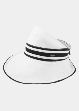 Half-Opened Cotton Hat in White