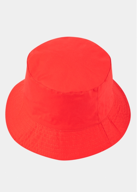 Double-Faced Bucket Hat Orange Lines & Red