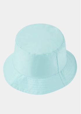 Double-Faced Bucket Hat Lemons Pattern & Baby Blue 