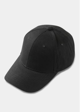 Black Plain Cap