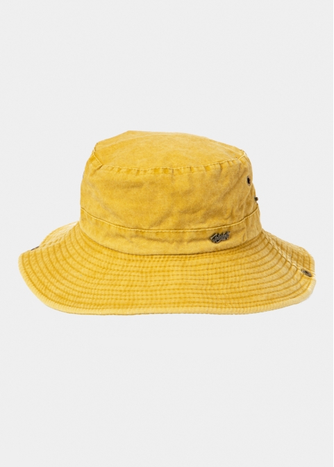Mustard Active Bucket Hat w/ Washed Cotton