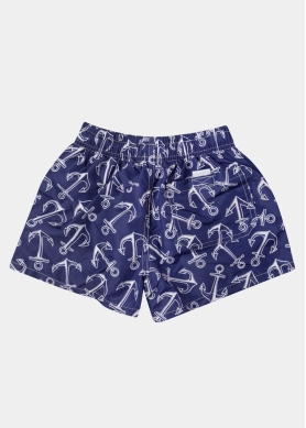 Blue Boys Swimwear w/ Anchors Pattern