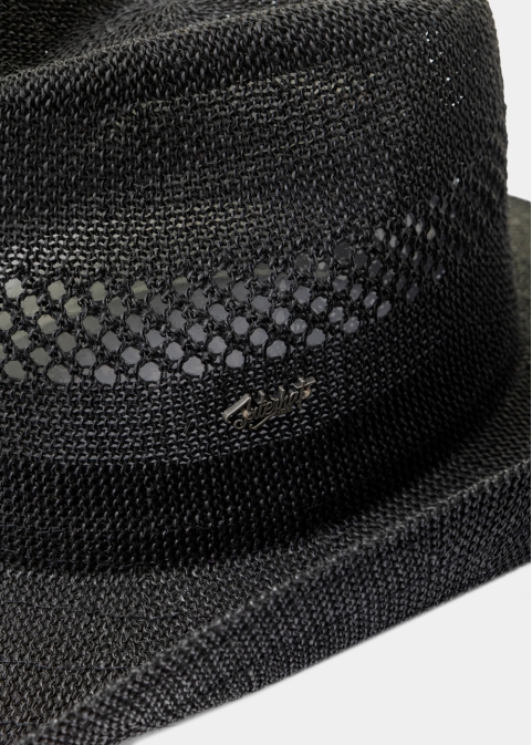 Black Knitted Cowboy Hat