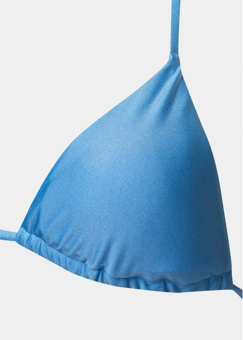 Cuba Bikini Top - Light Blue Dacron