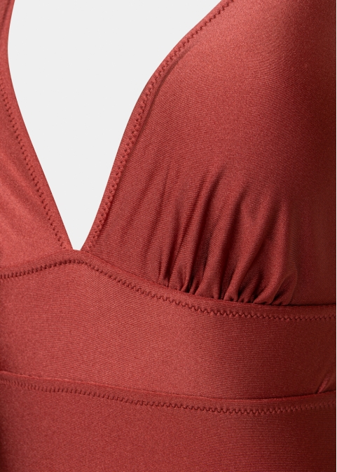 Dominica One Piece - Burgundy Dacron