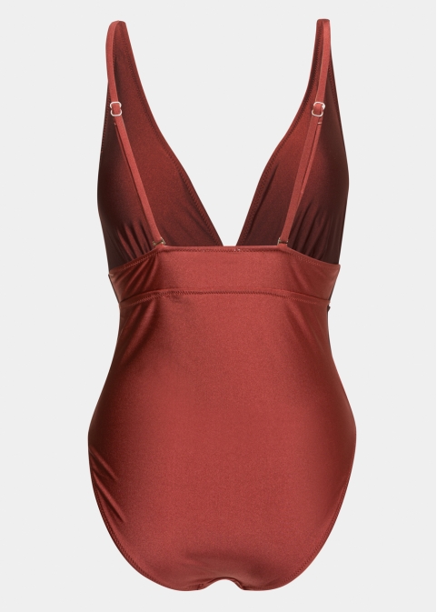 Dominica One Piece - Burgundy Dacron