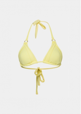 Capri Bikini Top - Yellow Rib