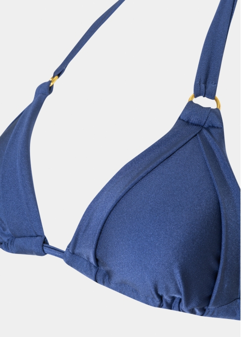 Capri Bikini Top - Navy Blue Dacron