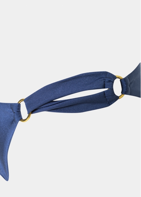 Capri Bikini Bottom - Navy Blue Dacron