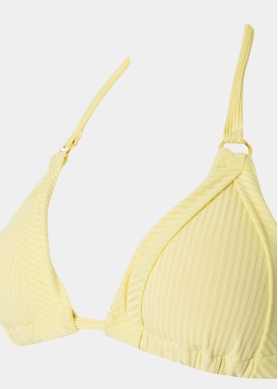 Capri Bikini Top - Yellow Rib