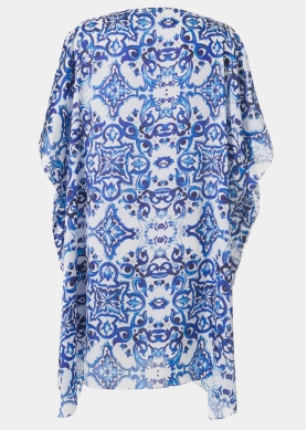 Butterfly Satin Dress w/ Porto Pattern