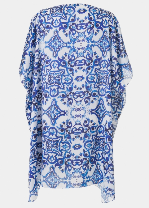 Butterfly Satin Dress w/ Porto Pattern