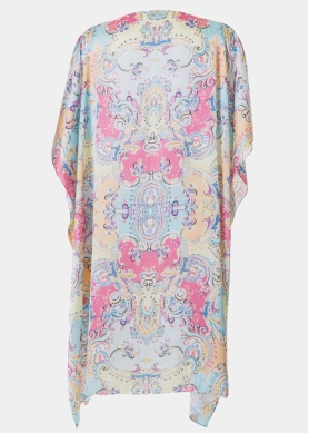 Butterfly Satin Dress w/ Baroque Pattern