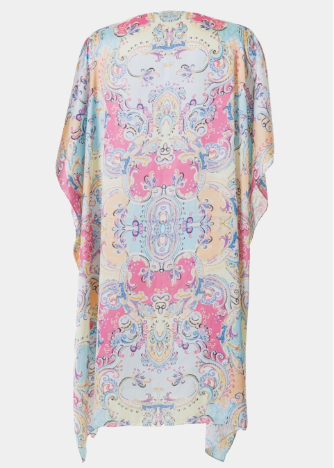 Butterfly Satin Dress w/ Baroque Pattern