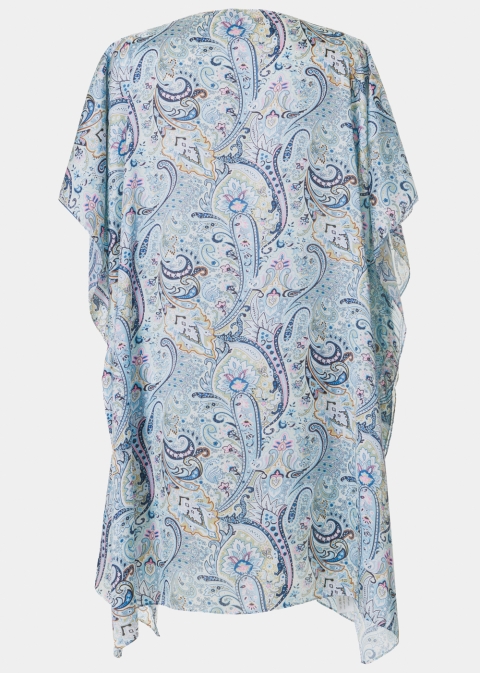 Butterfly Satin Dress w/ Green Paisley 