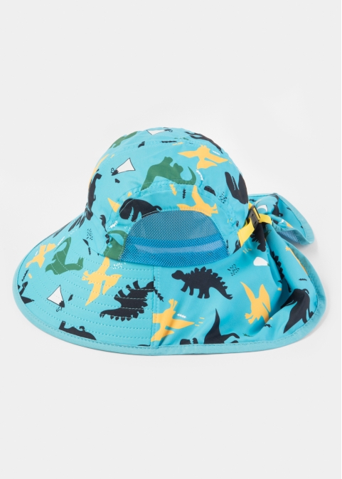 Light Blue Kids Bucket Hat w/ Neck Protector 