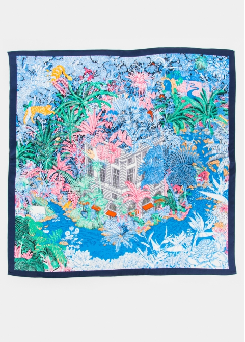 Jungle Print Silk Scarf