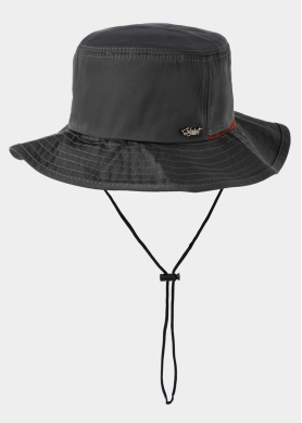 Grey Active Bucket Hat w/ Orange Details