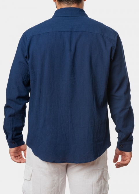 Navy cotton summer shirt