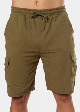 Khaki Cotton Cargo Pants 