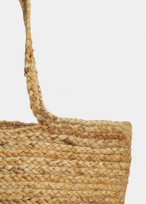 Big Jute Beach Bag w/ Anchor Design