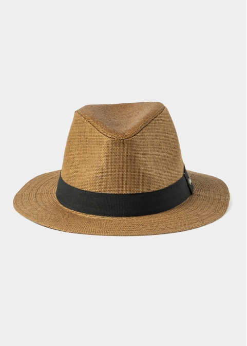 Brown Classic Panama Style hat 