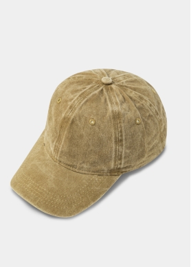 Washed Cotton Twill Cap - Olive