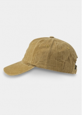 Washed Cotton Twill Cap - Beige