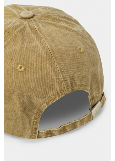 Washed Cotton Twill Cap - Beige