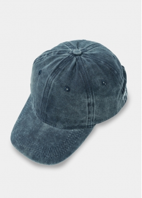 Washed Cotton Twill Cap - Navy Blue